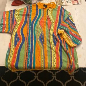fake knit coogi shirt